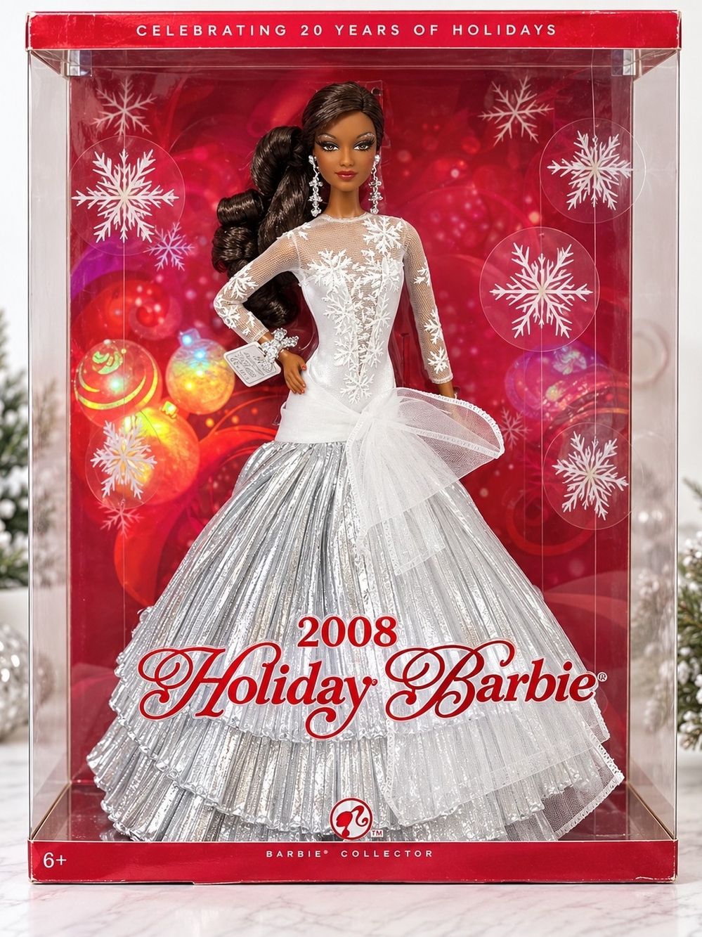 Mattel 2008 Holiday Barbie African American Collector Doll L9644 NRFB